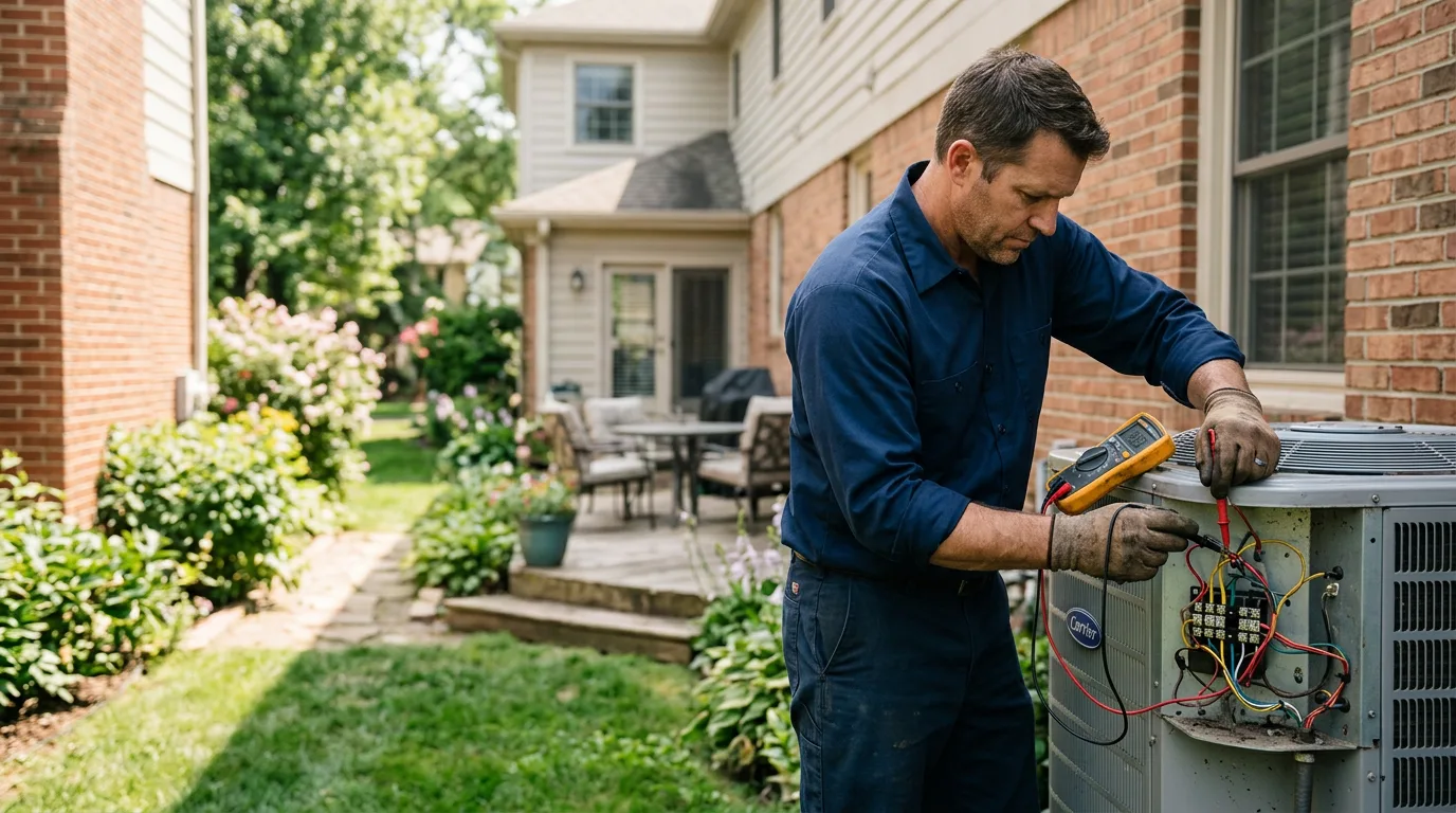 HVAC technician working near Inkster, MI
